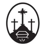 Escudo de la Antigua y Fervorosa Hermandad y Cofradía de Nazarenos del Triunfo de la Santa Cruz sobre la Muerte, Santo Entierro y Resurrección de Nuestro Señor Jesucristo y Nuestra Señora de la Soledad